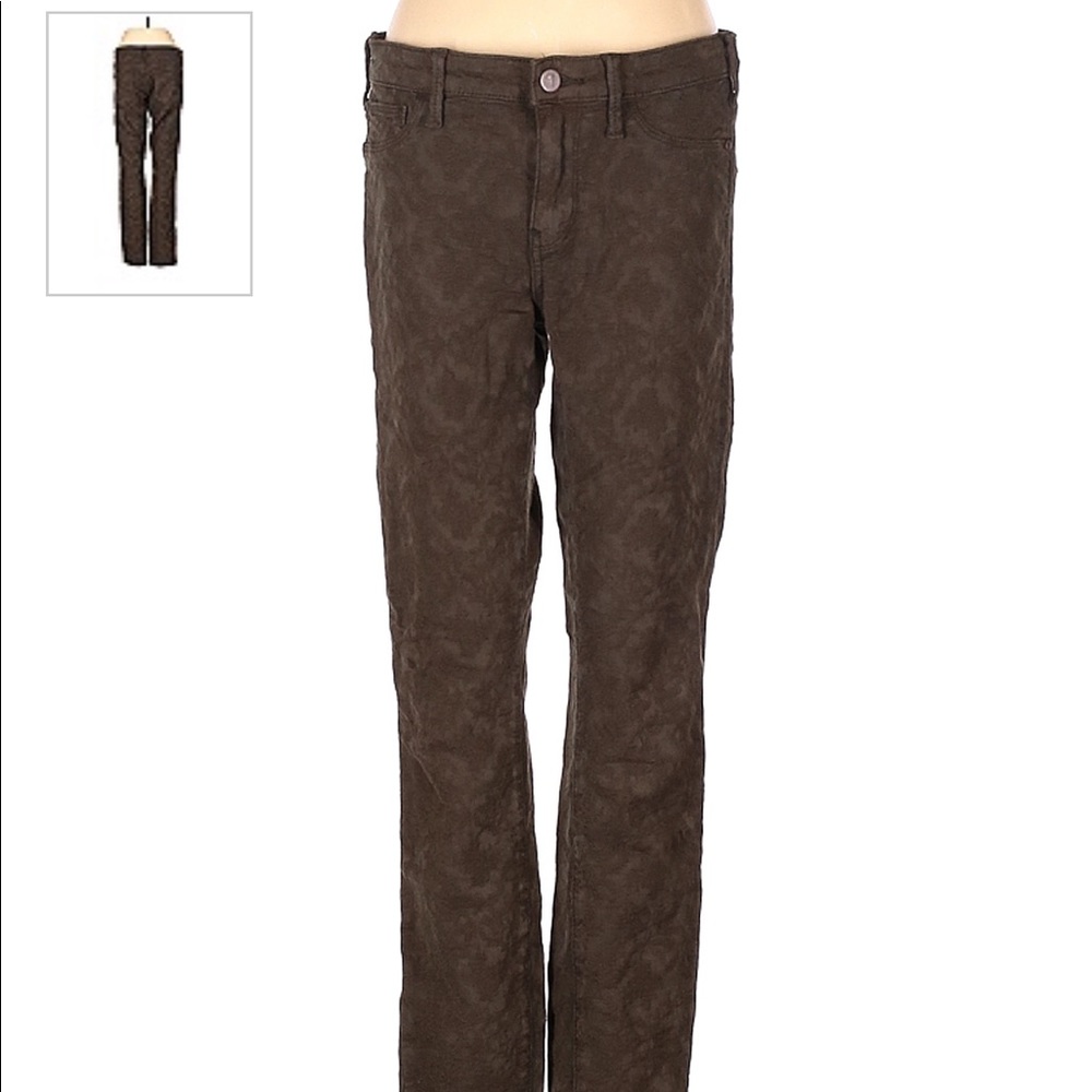 Pilcro embossed floral jeggings